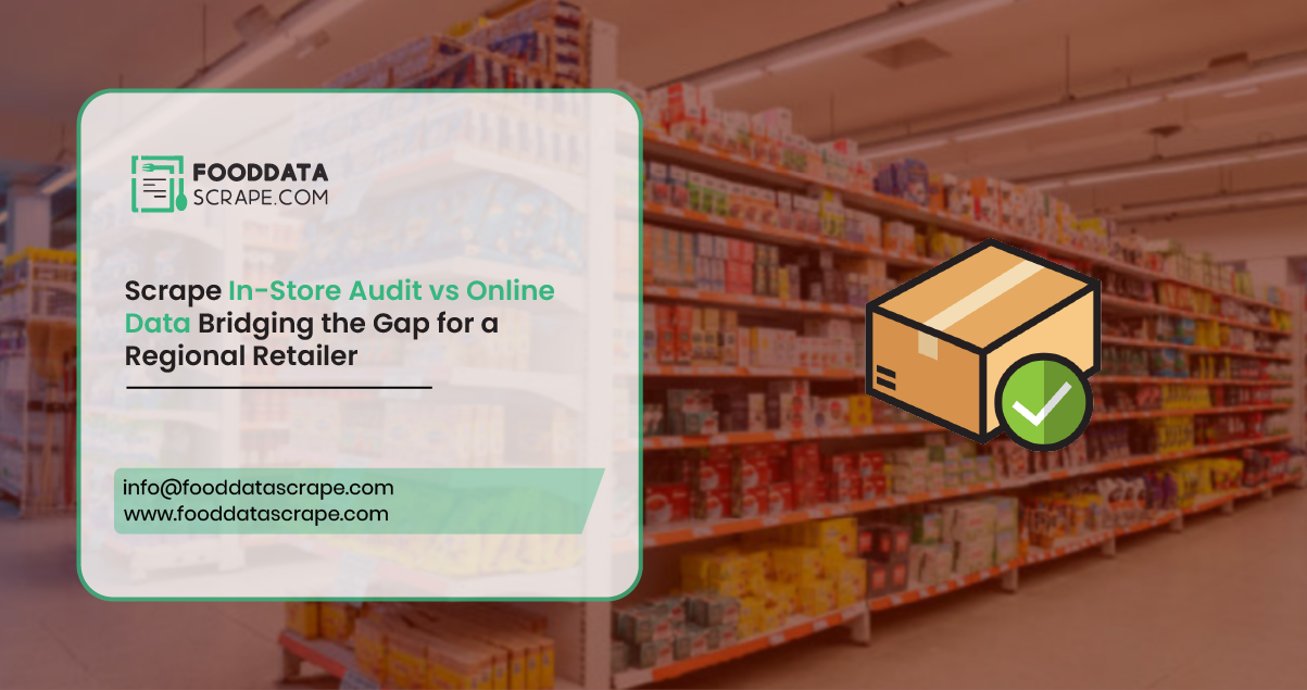 Scrape In-Store Audit vs Online Data